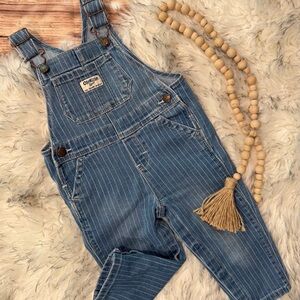 OshKosh B'gosh Pinstriped Denim Overalls